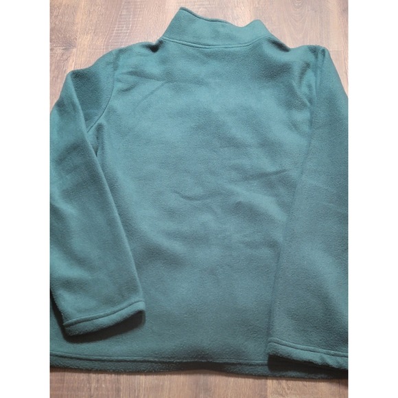 Disney Tinkerbell Fleece Pullover Sweatshirt Women's XL Green Quarter Zip‎ - Picture 6 of 6